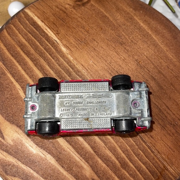 VINTAGE 1975 RED DODGE CHALLENGER CAR NO. 1 Matchbox Superfast Lesney.. - Picture 5 of 5
